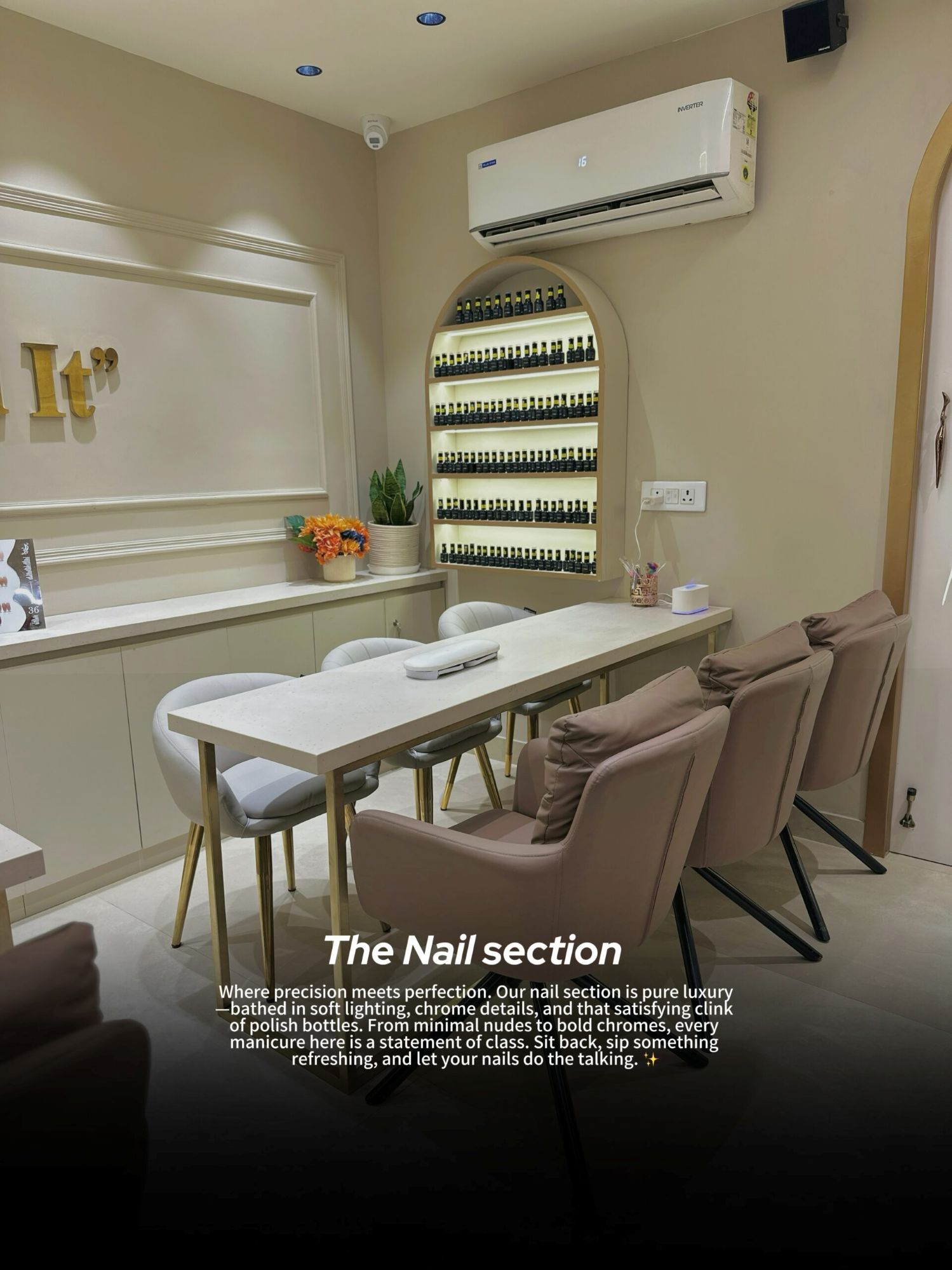 Glammefy Studioz luxury salon interior